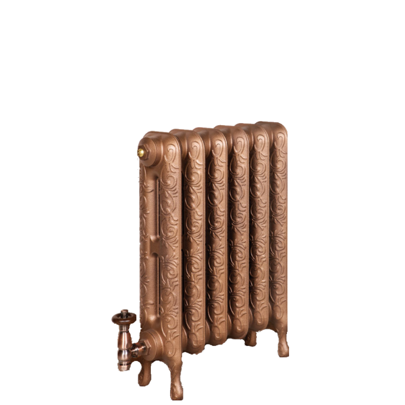 Small Art Nouveau Cast Iron Radiators 580mm assembled and finished to ...