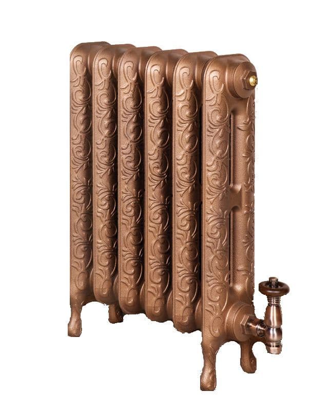Small Art Nouveau Cast Iron Radiators 580mm assembled and finished to ...