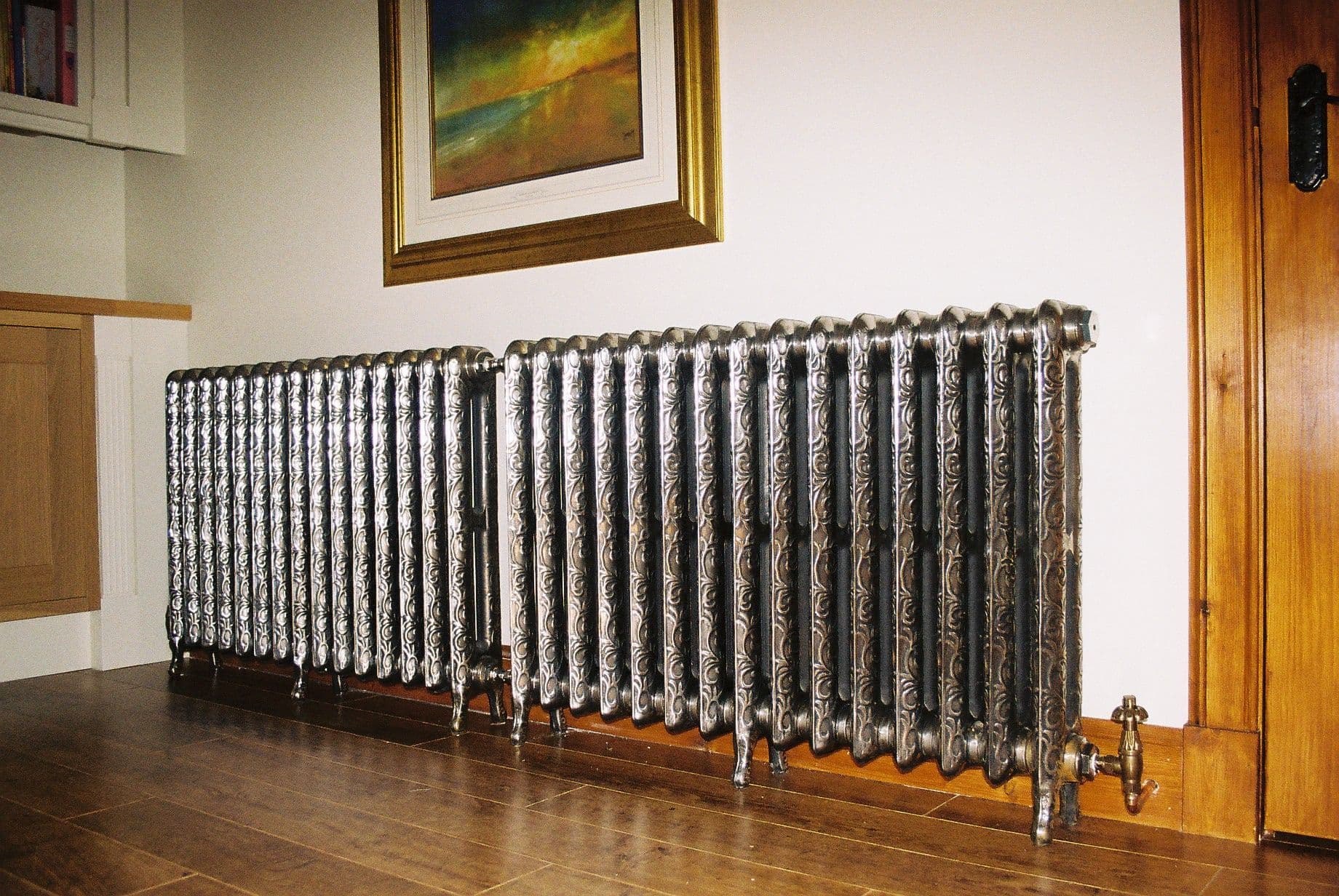 Artist Radiator Art Nouveau Cast Iron Radiators 750mm assembled and finished to your ...
