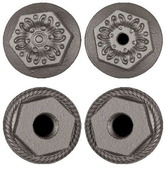 Decorative Floral End Cap for Cast Iron Radiators