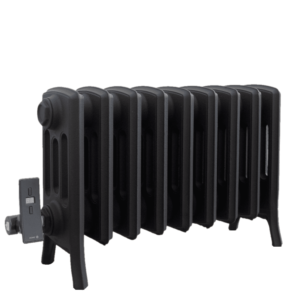 Electric 4 Column Sovereign Cast Iron Radiator 1110mm x 360mm in Prime ...