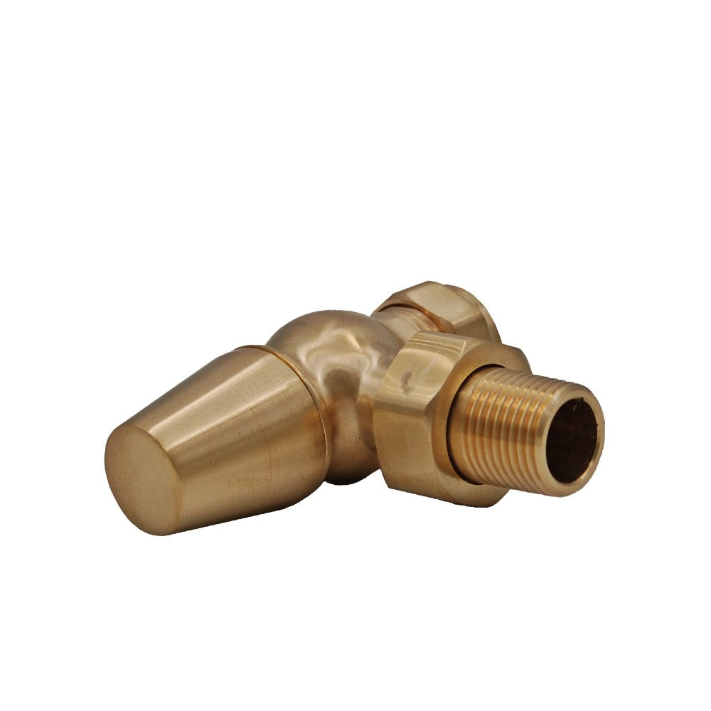 York Thermostatic Radiator Valve - Unlacquered Brass – Cast Iron Radiators