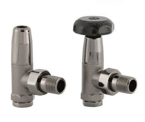 Manual Traditional Radiator Valves - Black Nickel – Cast Iron Radiators