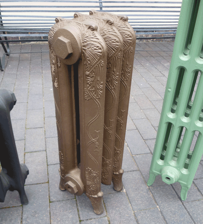 Cast Ribbon Traditional 660mm Ribbon Cast Iron Radiators assembled and finished to ...