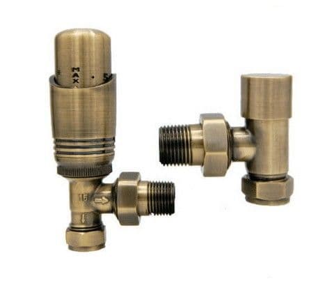 Richmond Thermostatic Radiator Valve - Antique Brass – Cast Iron Radiators
