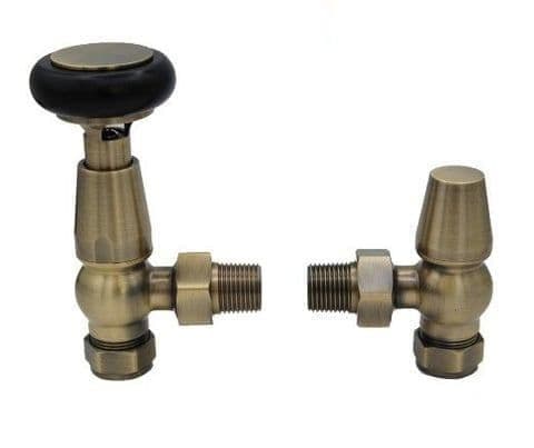 York Manual Radiator Valves - Antique Brass – Cast Iron Radiators